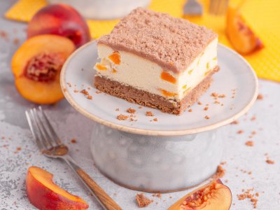 BEZGLUTENOWY Sernik z Brzoskwinią 400 g